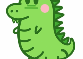 儿童节简笔画之小恐龙