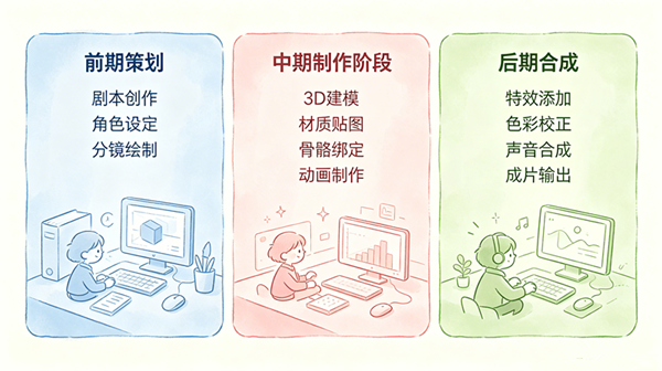 三维动画设计的流程，一文讲透！