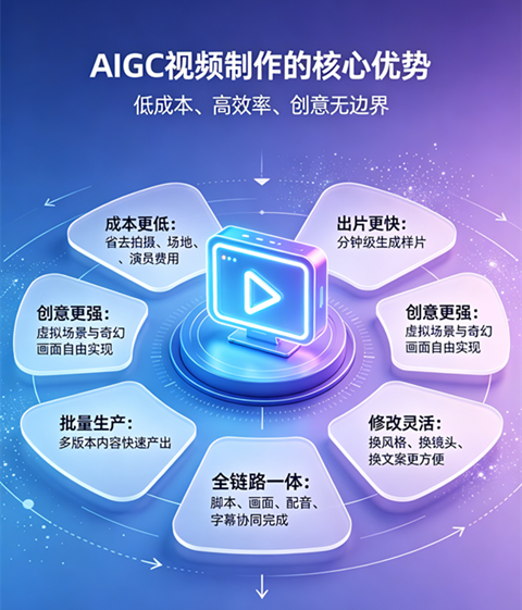 AIGC视频制作的核心优势有哪些?